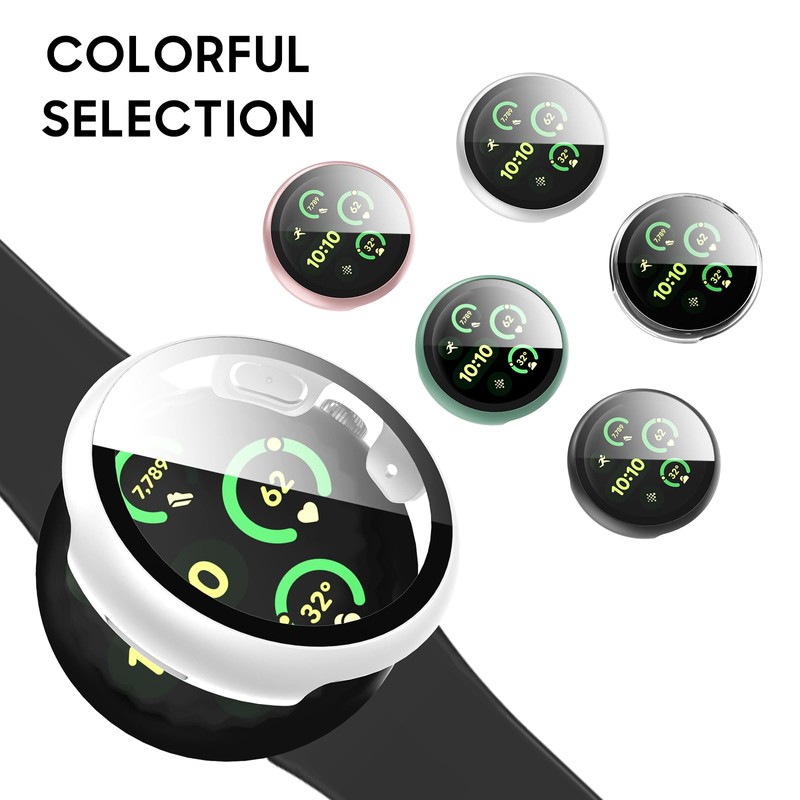 GCVSE Pack of 3 Protective Cases Compatible with Pixel Watch