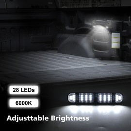 SUNPIE Magnetic Lights for Roll Bar Cage, Car Interior LED Lights with Switch Button Rechargeable Type Car Interior Lighting Compatible with Jeep Wrangler Truck