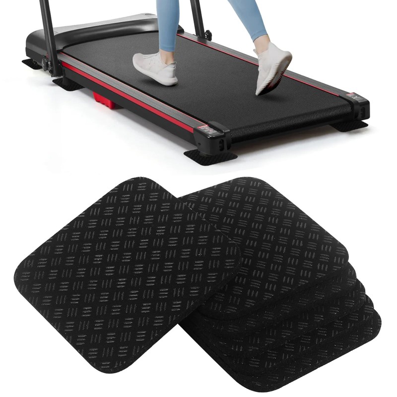 Exercise Equipment Floor Protection Mat: 6pcs Non-Slip Mat Pads for