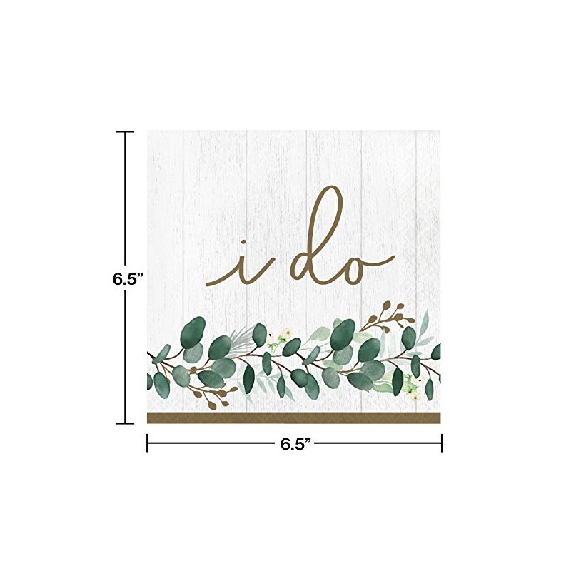 Eucalyptus I Do Napkins, 16 ct, Multicolor