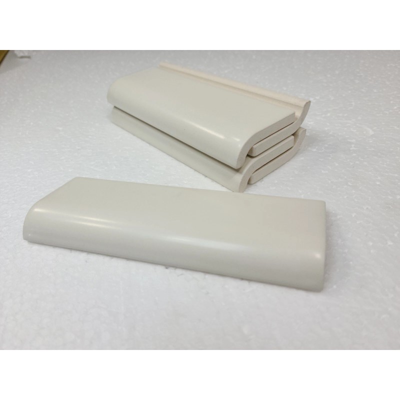 Daltile Light Bone Biscuit Ceramic Tile Mud Cap Backsplash Subway