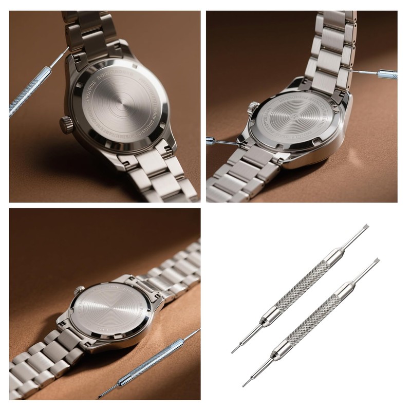 CYMYGS 2Pcs Watch Link Removal Kit, Watch Spring Bar Pin