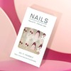 Press on Nails Almond Medium Length Glossy Full Cover Acrylic
