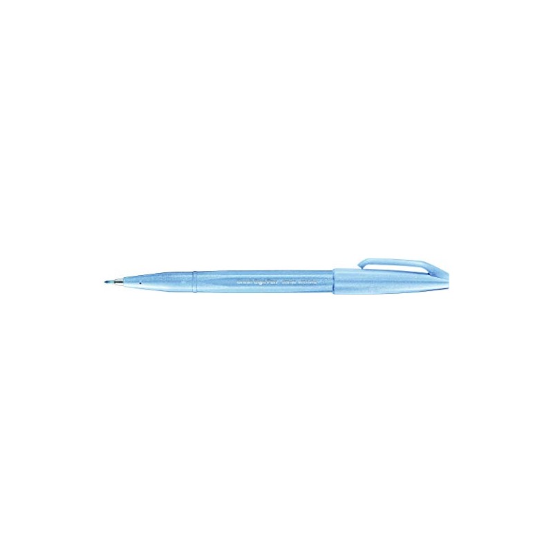 Pentel Brush Sign Pen SES15C-12, Fibre-Tip Pen, Brush-Like Tip, pastel