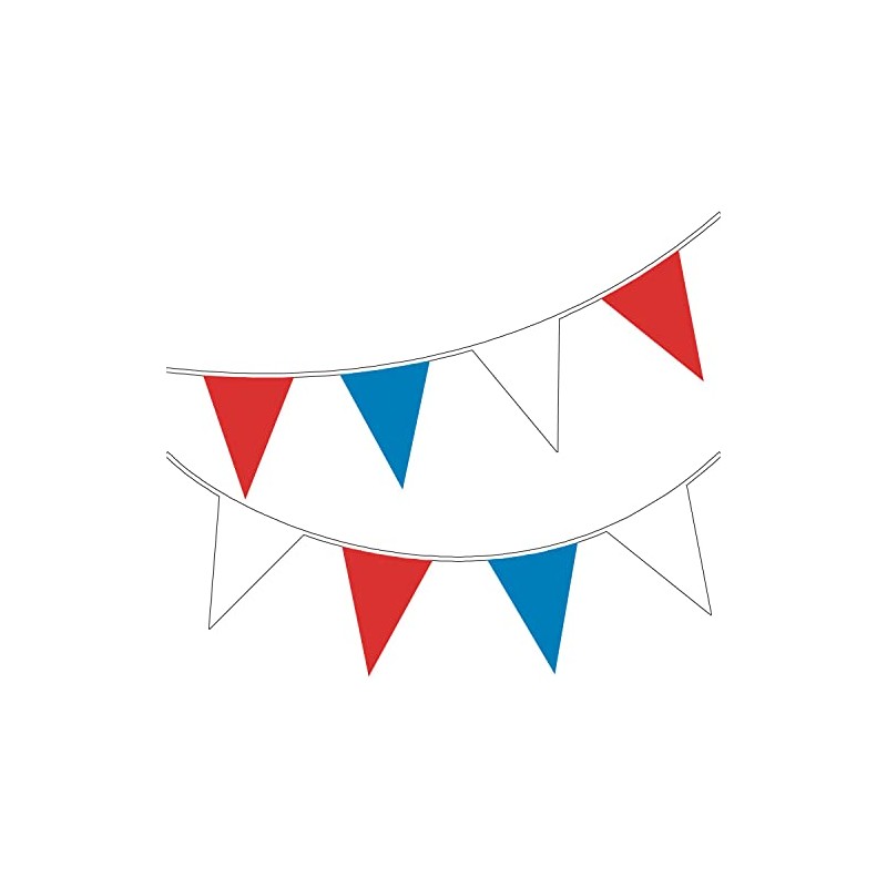 Happium 10m / 32 ft Solid Colour Bunting Flags Banner
