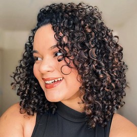 GoGo Curl Crochet Hair for Women 10 Inch Curly Crochet Hair Water Wave Curly Crochet Braids for Women 7 Packs Deep Wave Braiding Hair Extensions P1B30