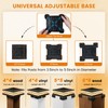 APONUO Solar Post Cap Lights Outdoor, 3 CCT& 2 Brightness