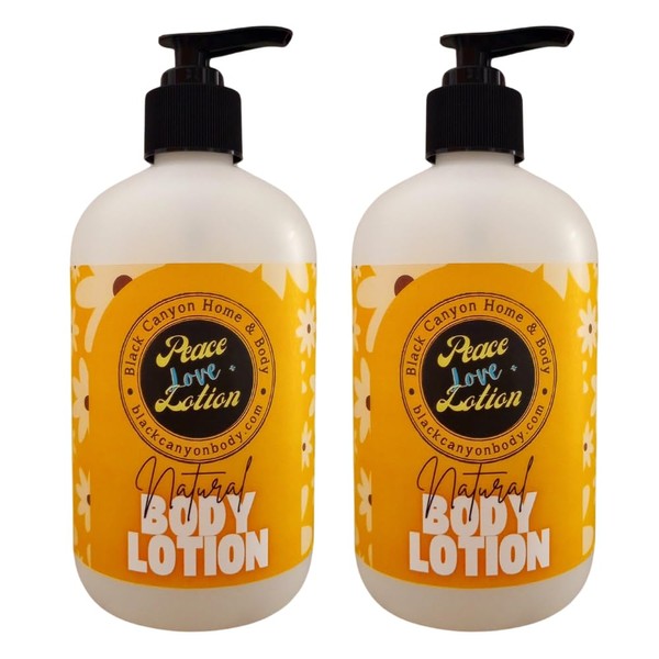 Peace Love + Lotion Buttered Rum Scented Natural Body Lotion,