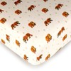 L'ovedbaby Organic Crib Sheets, Brown Bear