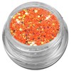 Glamour Mix Glitter Powder Red Orange Iridescent Nail Art