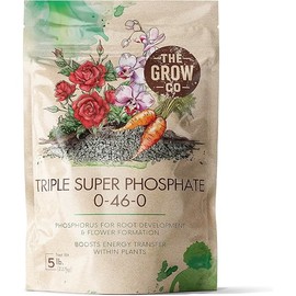 Triple Super Phosphate 0-46-0 Fertilizer, high Phosphorus Fertilizer Stronger Roots & Flower Formation, Ideal Super Phosphate for Plants - Flowers, Fruits, Vegetables & Turf, 5 lb