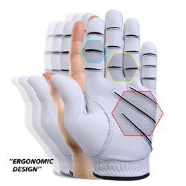 MONKEY GRIP 3D Golf Glove Non Slip Good Grip Line Slice Killer Long Distance All Weather Grip (Woman ML)