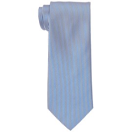 Smart Biz TIE-SLJ-MUJI Brand Necktie (Made in Japan, Fujiyama Weave), 100% Silk, Men's Traditional Woven Woven Wedding, Striped, Dots, Paisley Necktie, Vertical stripe × blue