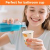 METAPRINT 100 Pack 3 oz Bathroom Cups, Disposable Paper Cups