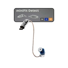 Wire for Oticon Hearing Aid miniFit Receiver Type 85, Size 2 Left(Blue) - Compatible with Oticon Intent and Bernafone Encanta Hearing Aid Supplies - 1 PCS