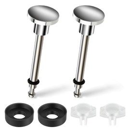 2 Set Tub Spout Diverter Repair Kit, Bathroom Shower Bathtub Leaky Faucet Repair Replacement Parts, with 2 Diverter Valve Stems, 2 Cup Seals and 2 Gates (Chrome)