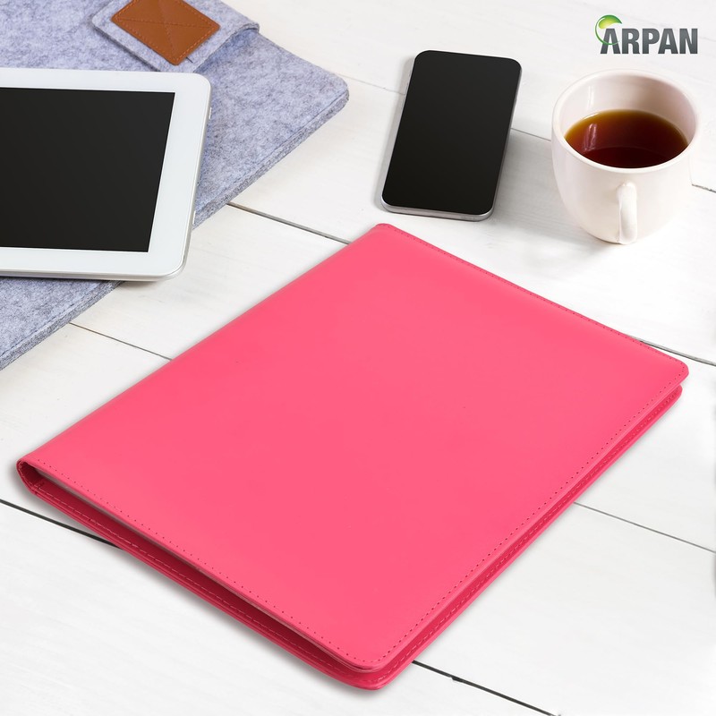 Arpan A4 Certificate Presentation Folder, Faux Leather Document Organizer, Professional