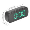 Digital Alarm Clocks Snooze Temperature 12 24Hr Small Electronic Desk