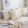 SLOZZI Set of 4 Corduroy Cushion Covers, Sofa Cushion Covers,