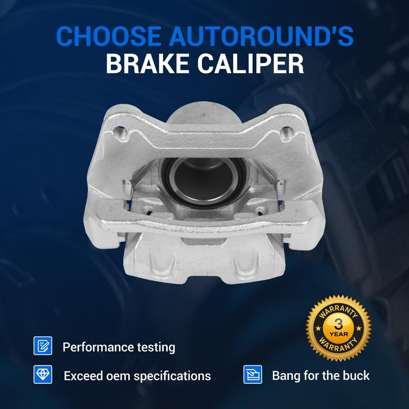 Autoround 19B6461 19B6460 Brake Caliper Assembly with Bracket Fit for