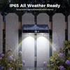 kolpop 16 Pack Solar Fence Lights Outdoor with 3 Modes