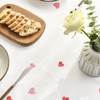 Horaldaily Valentine's Day Tablecloth 60×60 Inch Round, Pink Love Hearts
