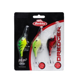 Berkley Dredger Floating Diving Crankbait for Perch, Pike, Zander and Trout, Hard Lure Pack- Ideal for Trolling and Casting - Pack of 3