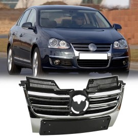 WenQi Fit 2005-2010 VW Volkswagen Jetta MK5 Sedan Front Upper Chrome Grille 05-10 06