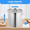 Stainless Steel Stockpot, 30 Quart Large Cooking Pots with 0.8mm