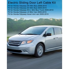 72010-SHJ-A21 Left Side Power Sliding Door Cable Assembly Kit Replace 72010SHJA21 Fit for Honda Odyssey 3.5L(3471CC) SOHC V6 Engine 2005-2010, Driver Side Electric Sliding Door Cable Kit