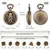 Mini DND Dice Set, Steampunk Bronze Hollow Octopus Pocket Watch