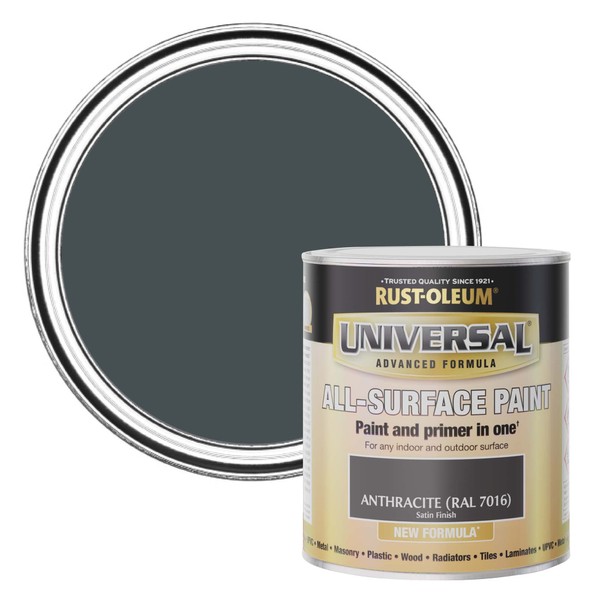 Rust-Oleum Universal Paint Satin Anthracite 750ml