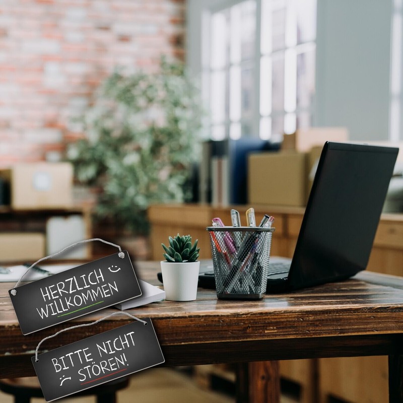 Do Not Disturb Or Welcome Chalkboard Style Reversible Sign With