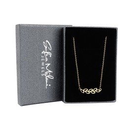 Sofia Milani - Women's Necklace 925 Silver - Gold Plated - Leaf Pendant - N0711