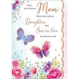 Regal Publishing Mother's Day Card Mum From Daughter & Sister In Law - 10 x 7 inches