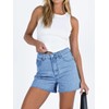 Flvsun Women's High Waisted Jean Shorts 2025 Summer Baggy Stretchy