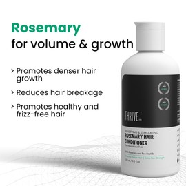 ThriveCo Rosemary Hair Conditioner For Voluminous Hair | Densifying & Stimulating Hair Growth | With Pea Peptide & Caffeine | Paraben & Sulfate Free | For Men & Women | 250ml