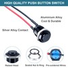 DMWD 5pcs 12mm Latching Push Button Switch Raised Head ON-Off