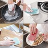 Double Sided Non-Scratch Microfiber Sponges,4Pcs Reusable Double Sided Non-Scratch Microfiber
