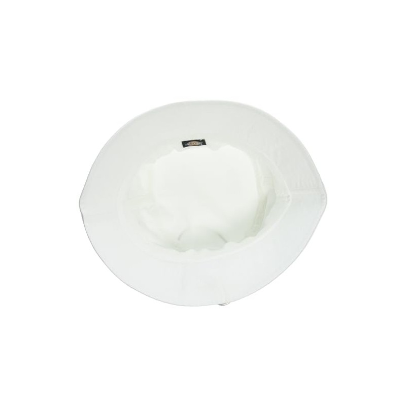 Dickies Men's Script Logo Canvas Bucket Hat, White, AL