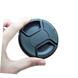 Mobestech Front Lens Cap Black -Lost Leash Design Easy Attachment and Locking System for and Lenses