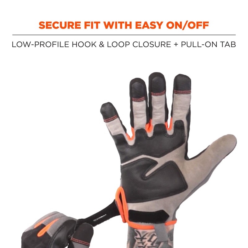 Ergodyne ProFlex 710 Heavy-Duty Work Gloves, Small, Gray