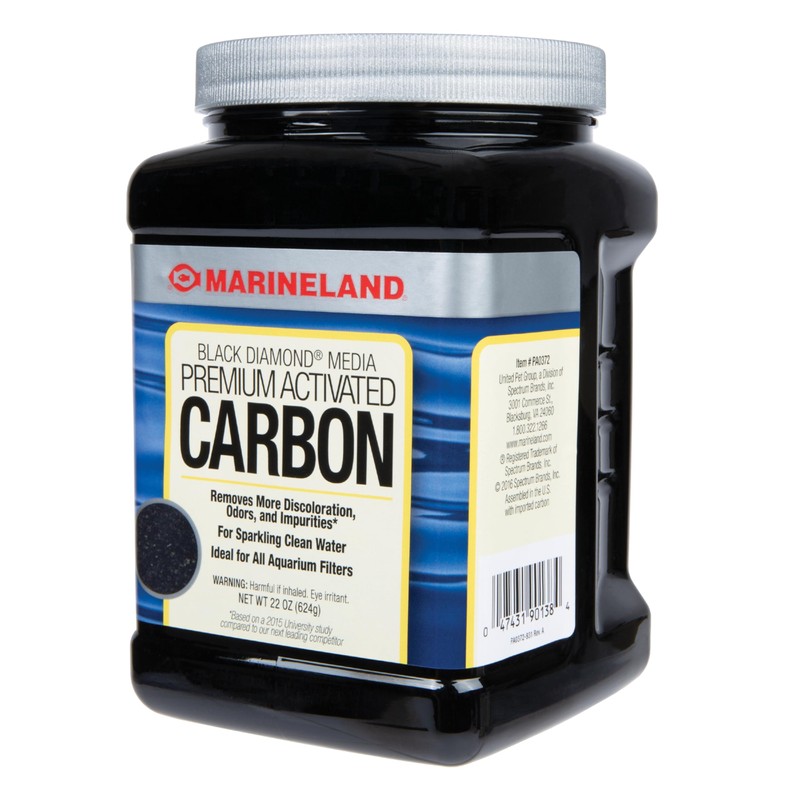 Marineland Black Diamond Premium Activated Carbon 22 Ounces, Filter Media