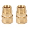 2Pcs Pure Copper M22 High Pressure Washer Fitting Adapter 3/8