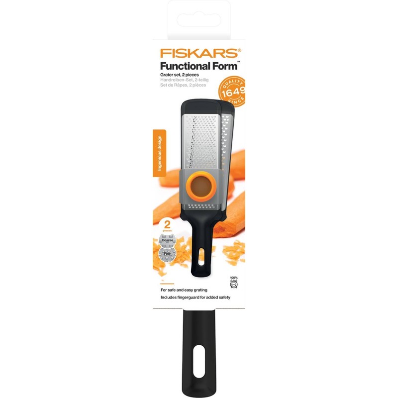 Fiskars Handreiben-Set, 2-teilig., Grob und Fein, Metall/Kunststoff, Functional Form, 1014413