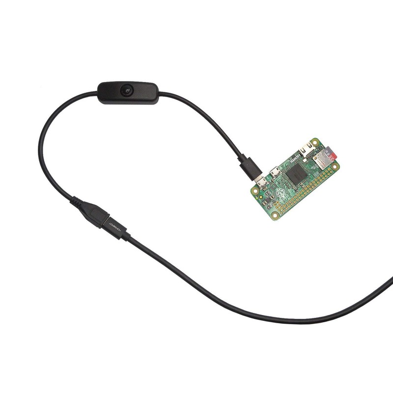 HomeSpot 2 Pack Micro USB Cable with Power Switch Raspberry
