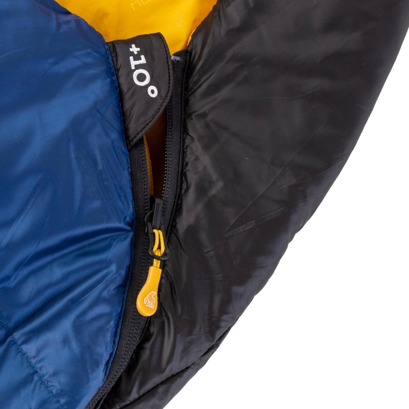 Nordisk Puk +10° Curve Sleeping Bag L Blue/Black 2022 Sleeping