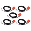 5Pcs Proximity Switch NPN Normally Open 100Hz Response Frequency IP65