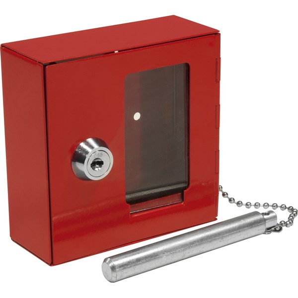 BARSKA Breakable Emergency Key Box w/ Attached Hammer