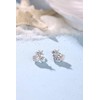 Starfish Shell Earrings 925 Sterling Silver Shell Starfish Asymmetric Stud